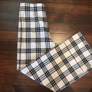 Plaid Wide Leg Pants